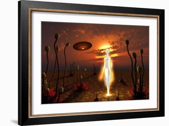 An Alien Light Being-null-Framed Art Print