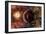 An Alien Planet and its Moon in Orbit around a Red Giant Star-null-Framed Premium Giclee Print