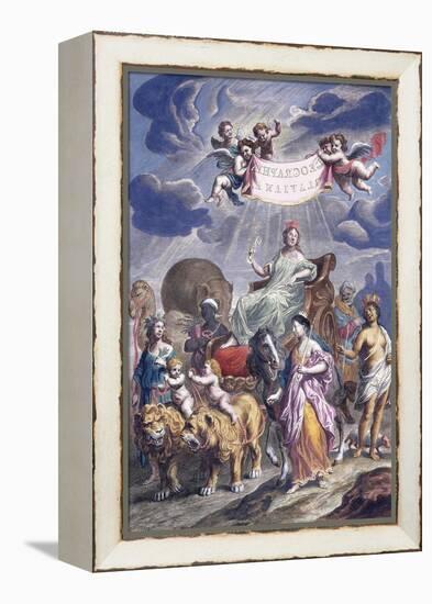 An Allegorical Plate with Title-Joan Blaeu-Framed Premier Image Canvas