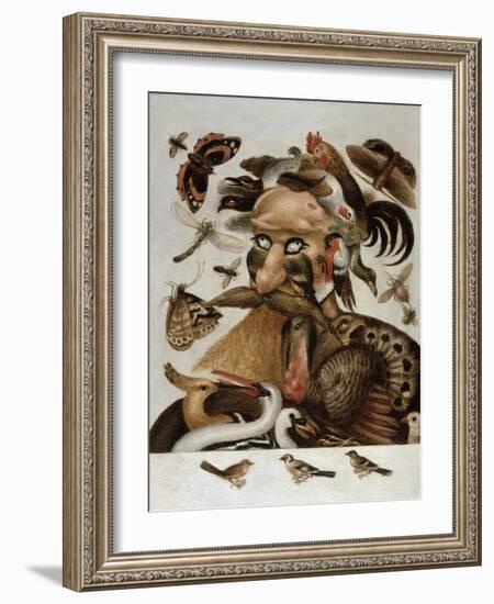 An Allegory of Air-Giuseppe Arcimboldo-Framed Giclee Print