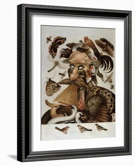 An Allegory of Air-Giuseppe Arcimboldo-Framed Giclee Print