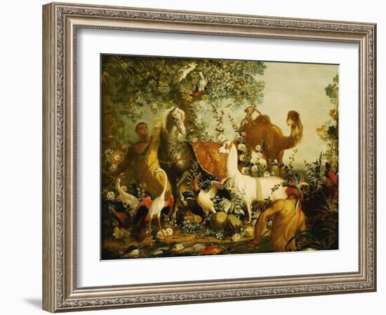 An Allegory of Asia-Alexandre-Francois Desportes-Framed Giclee Print