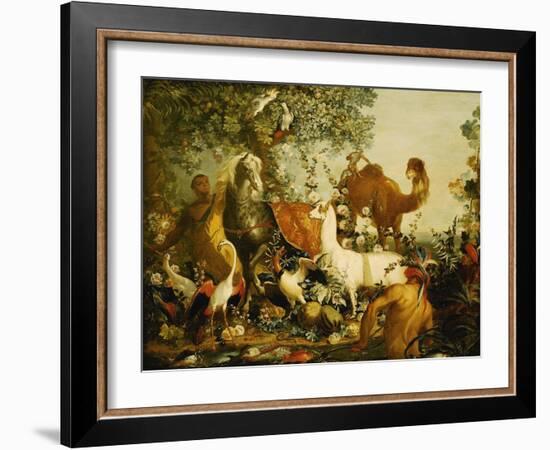 An Allegory of Asia-Alexandre-Francois Desportes-Framed Giclee Print