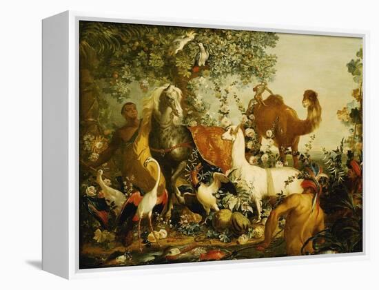 An Allegory of Asia-Alexandre-Francois Desportes-Framed Premier Image Canvas