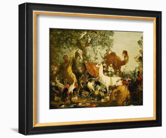 An Allegory of Asia-Alexandre-Francois Desportes-Framed Giclee Print