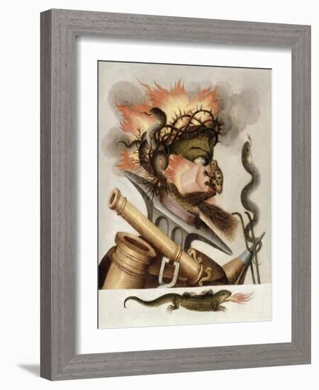 An Allegory of Fire-Giuseppe Arcimboldo-Framed Giclee Print