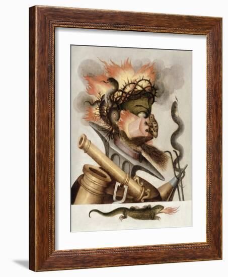 An Allegory of Fire-Giuseppe Arcimboldo-Framed Giclee Print