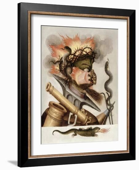 An Allegory of Fire-Giuseppe Arcimboldo-Framed Giclee Print