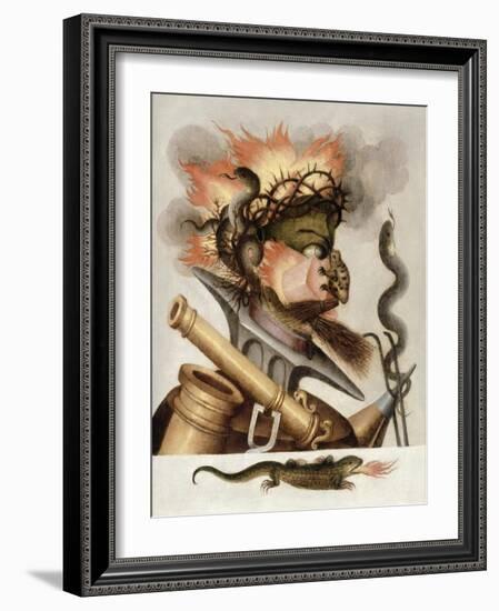 An Allegory of Fire-Giuseppe Arcimboldo-Framed Giclee Print