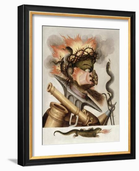 An Allegory of Fire-Giuseppe Arcimboldo-Framed Giclee Print