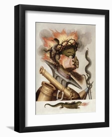 An Allegory of Fire-Giuseppe Arcimboldo-Framed Giclee Print