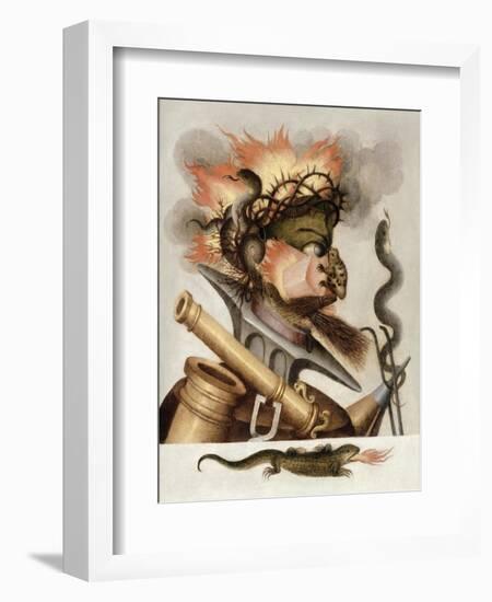 An Allegory of Fire-Giuseppe Arcimboldo-Framed Giclee Print