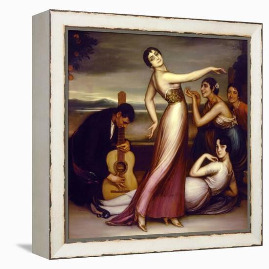 An Allegory of Happiness, 1917-Julio Romero de Torres-Framed Premier Image Canvas