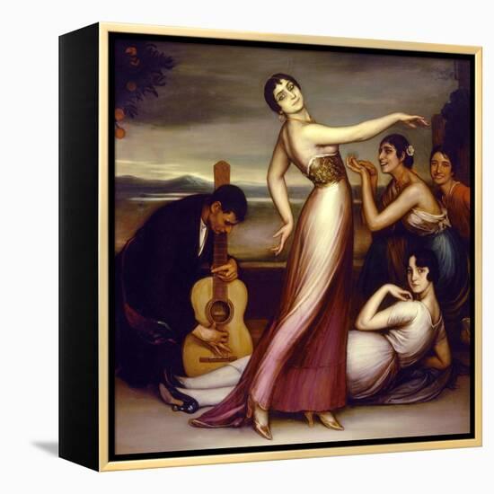 An Allegory of Happiness, 1917-Julio Romero de Torres-Framed Premier Image Canvas