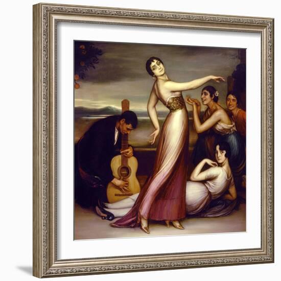 An Allegory of Happiness, 1917-Julio Romero de Torres-Framed Giclee Print