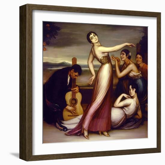 An Allegory of Happiness, 1917-Julio Romero de Torres-Framed Giclee Print