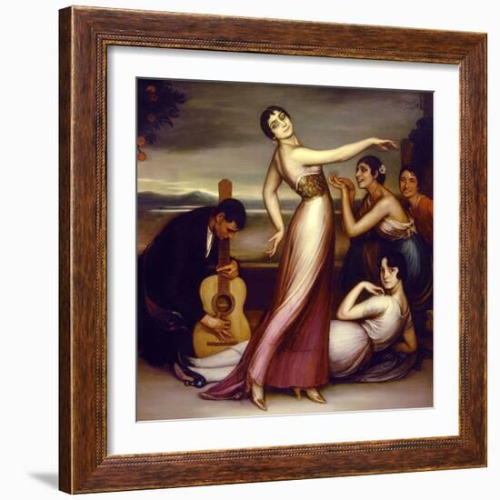 An Allegory of Happiness, 1917-Julio Romero de Torres-Framed Giclee Print