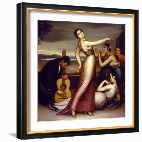 An Allegory of Happiness, 1917-Julio Romero de Torres-Framed Giclee Print