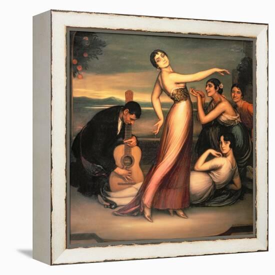 An Allegory of Happiness-Julio Romero de Torres-Framed Premier Image Canvas