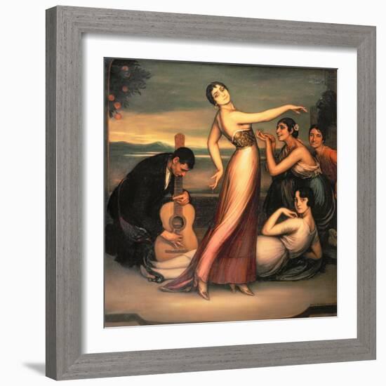 An Allegory of Happiness-Julio Romero de Torres-Framed Giclee Print