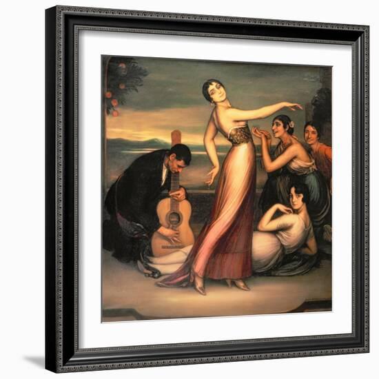 An Allegory of Happiness-Julio Romero de Torres-Framed Giclee Print