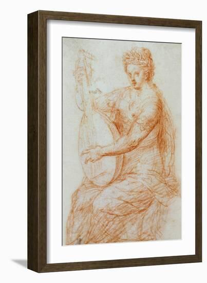 An Allegory of Music, circa 1580 drawing-Dutch-Framed Giclee Print