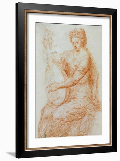 An Allegory of Music, circa 1580 drawing-Dutch-Framed Giclee Print