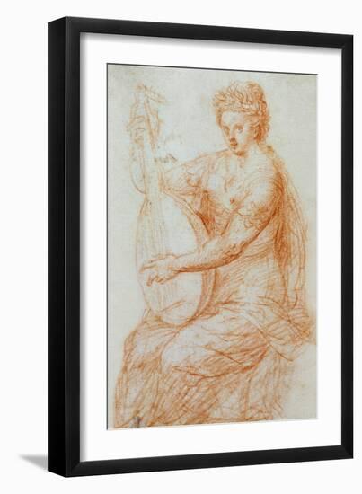 An Allegory of Music, circa 1580 drawing-Dutch-Framed Giclee Print