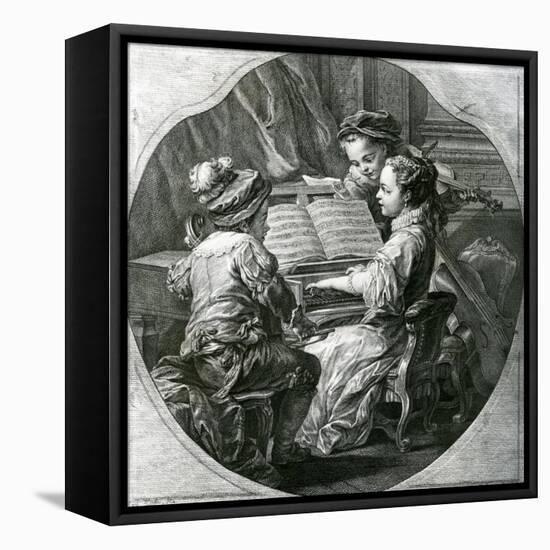 An Allegory of Music, La Musique, 1756-Louis Michel Van Loo-Framed Premier Image Canvas