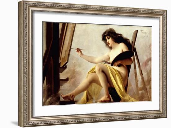 An Allegory of Painting, 1892-Luis Riccardo Falero-Framed Giclee Print