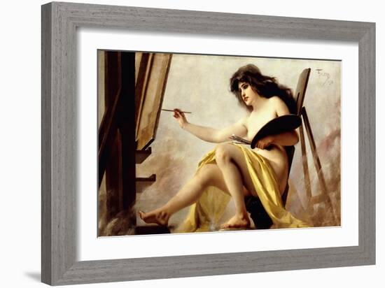 An Allegory of Painting, 1892-Luis Riccardo Falero-Framed Giclee Print