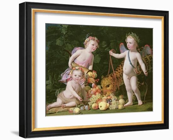 An Allegory of Peace and Plenty, 1629-Gerrit van Honthorst-Framed Giclee Print