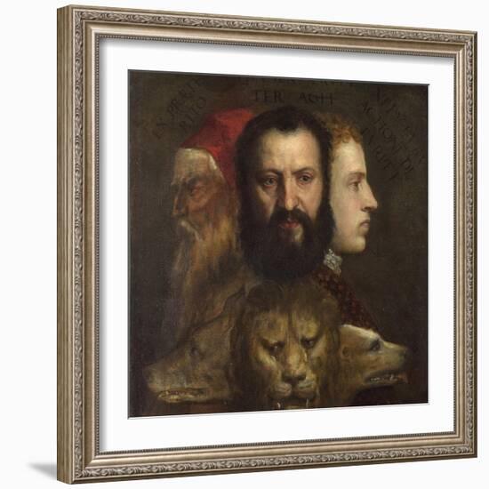 An Allegory of Prudence-Titian (Tiziano Vecelli)-Framed Giclee Print