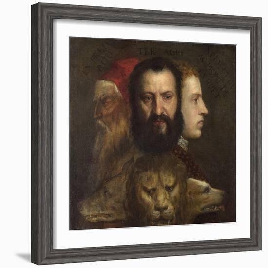 An Allegory of Prudence-Titian (Tiziano Vecelli)-Framed Giclee Print