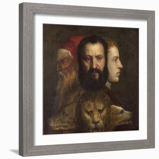 An Allegory of Prudence-Titian (Tiziano Vecelli)-Framed Giclee Print