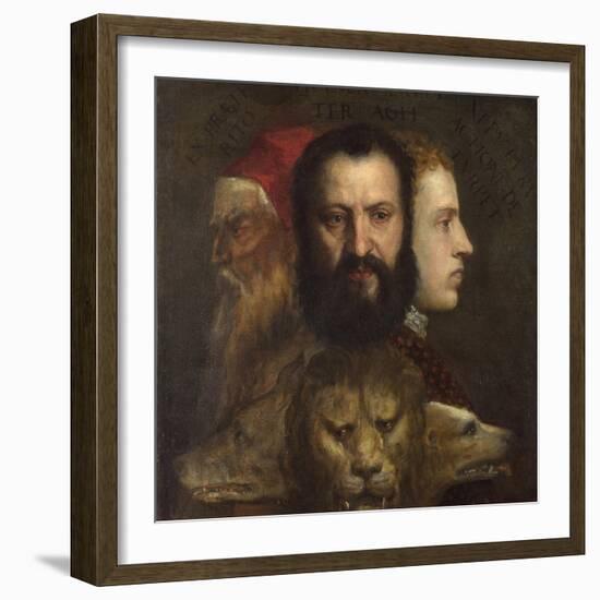 An Allegory of Prudence-Titian (Tiziano Vecelli)-Framed Giclee Print