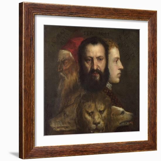 An Allegory of Prudence-Titian (Tiziano Vecelli)-Framed Giclee Print