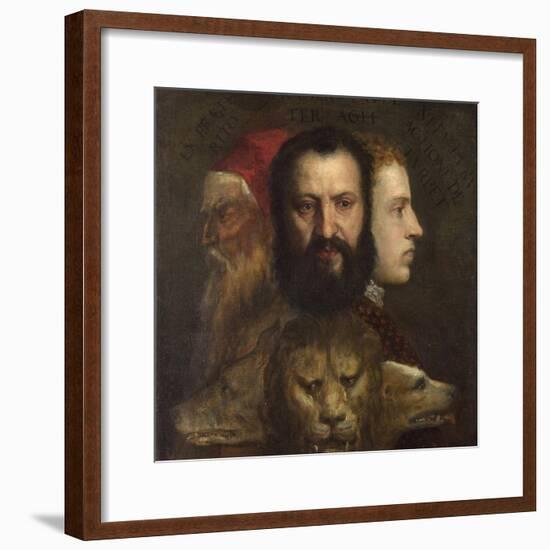 An Allegory of Prudence-Titian (Tiziano Vecelli)-Framed Giclee Print