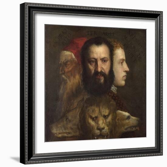 An Allegory of Prudence-Titian (Tiziano Vecelli)-Framed Giclee Print