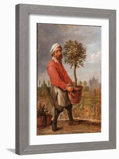 An Allegory of the Four Seasons: Spring (Oil on Panel)-David the Younger Teniers-Framed Giclee Print