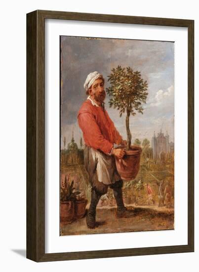 An Allegory of the Four Seasons: Spring (Oil on Panel)-David the Younger Teniers-Framed Giclee Print