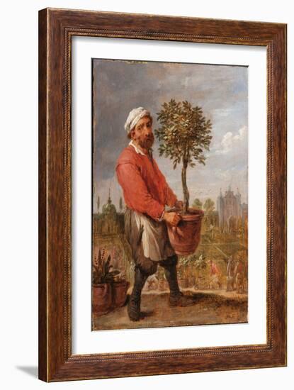 An Allegory of the Four Seasons: Spring (Oil on Panel)-David the Younger Teniers-Framed Giclee Print