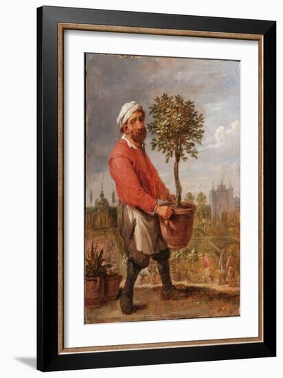 An Allegory of the Four Seasons: Spring (Oil on Panel)-David the Younger Teniers-Framed Giclee Print