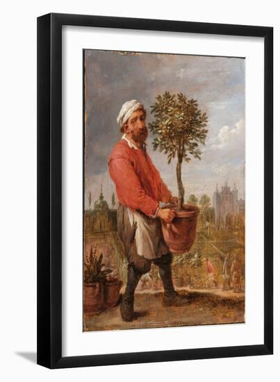 An Allegory of the Four Seasons: Spring (Oil on Panel)-David the Younger Teniers-Framed Giclee Print