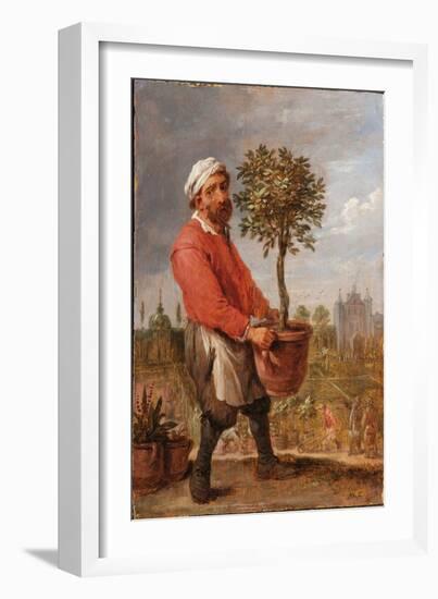 An Allegory of the Four Seasons: Spring (Oil on Panel)-David the Younger Teniers-Framed Giclee Print