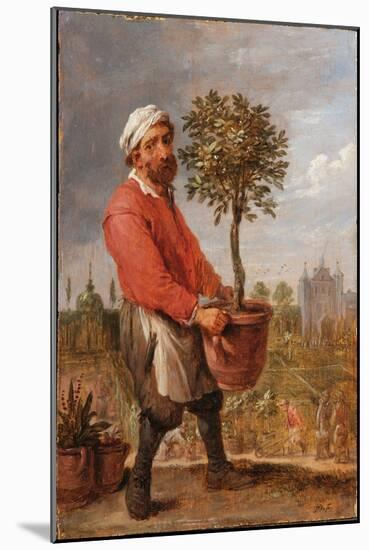 An Allegory of the Four Seasons: Spring (Oil on Panel)-David the Younger Teniers-Mounted Giclee Print