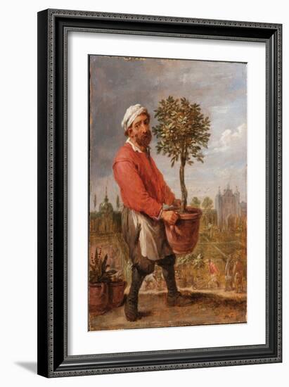 An Allegory of the Four Seasons: Spring (Oil on Panel)-David the Younger Teniers-Framed Giclee Print