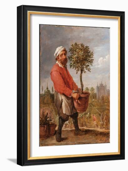 An Allegory of the Four Seasons: Spring (Oil on Panel)-David the Younger Teniers-Framed Giclee Print