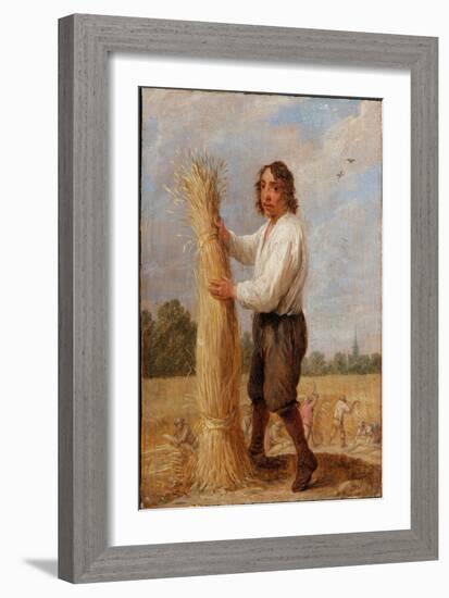An Allegory of the Four Seasons: Summer (Oil on Panel)-David the Younger Teniers-Framed Giclee Print