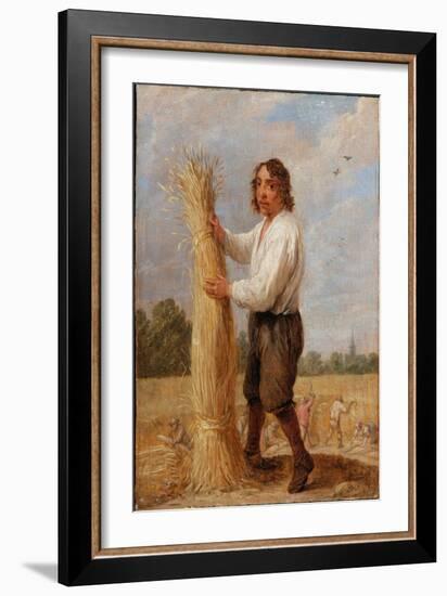 An Allegory of the Four Seasons: Summer (Oil on Panel)-David the Younger Teniers-Framed Giclee Print